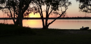 Sunrise over the lake.
